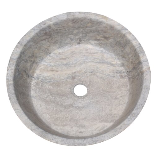 TashMart 16'' Stone Circular Vessel Bathroom Sink & Reviews | Wayfair